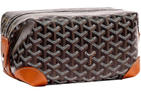 goyard toilettas|Goyard Boeing 25 Toilet Bag Black/Tan .